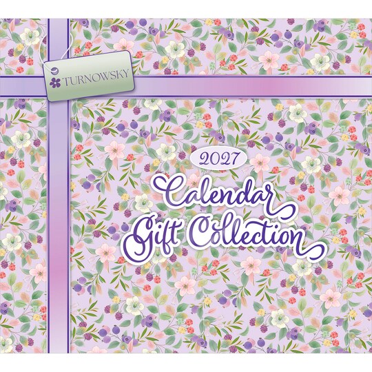 BrownTrout; House of Turnowsky OFFICIAL Blissful Blossom 2027 Gift Collection | Desk Pad & Wire-O Calendar & Pocket Planner | Sticker Sheet | Foil Stamped Cover; Category:Wall Calendars; Image:1